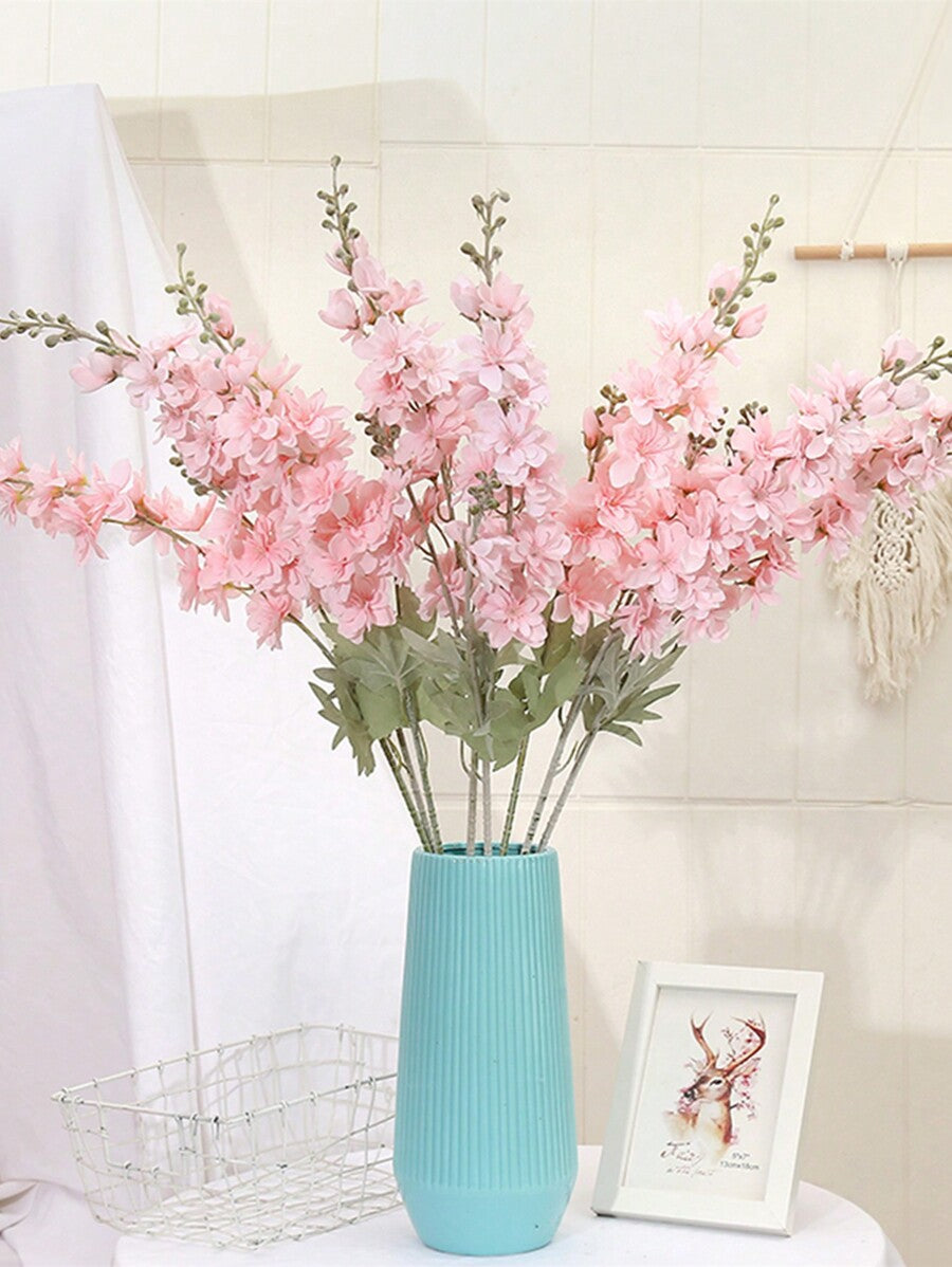 6/12pcs Artificial Delphinium Flowers – Silk Larkspur Stems in Multiple Colors for Wedding & Home Decor