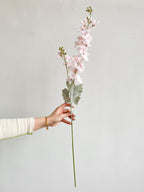 4pcs Artificial Delphinium Flowers – 33'' Silk Larkspur Stems for Home & Wedding Decor