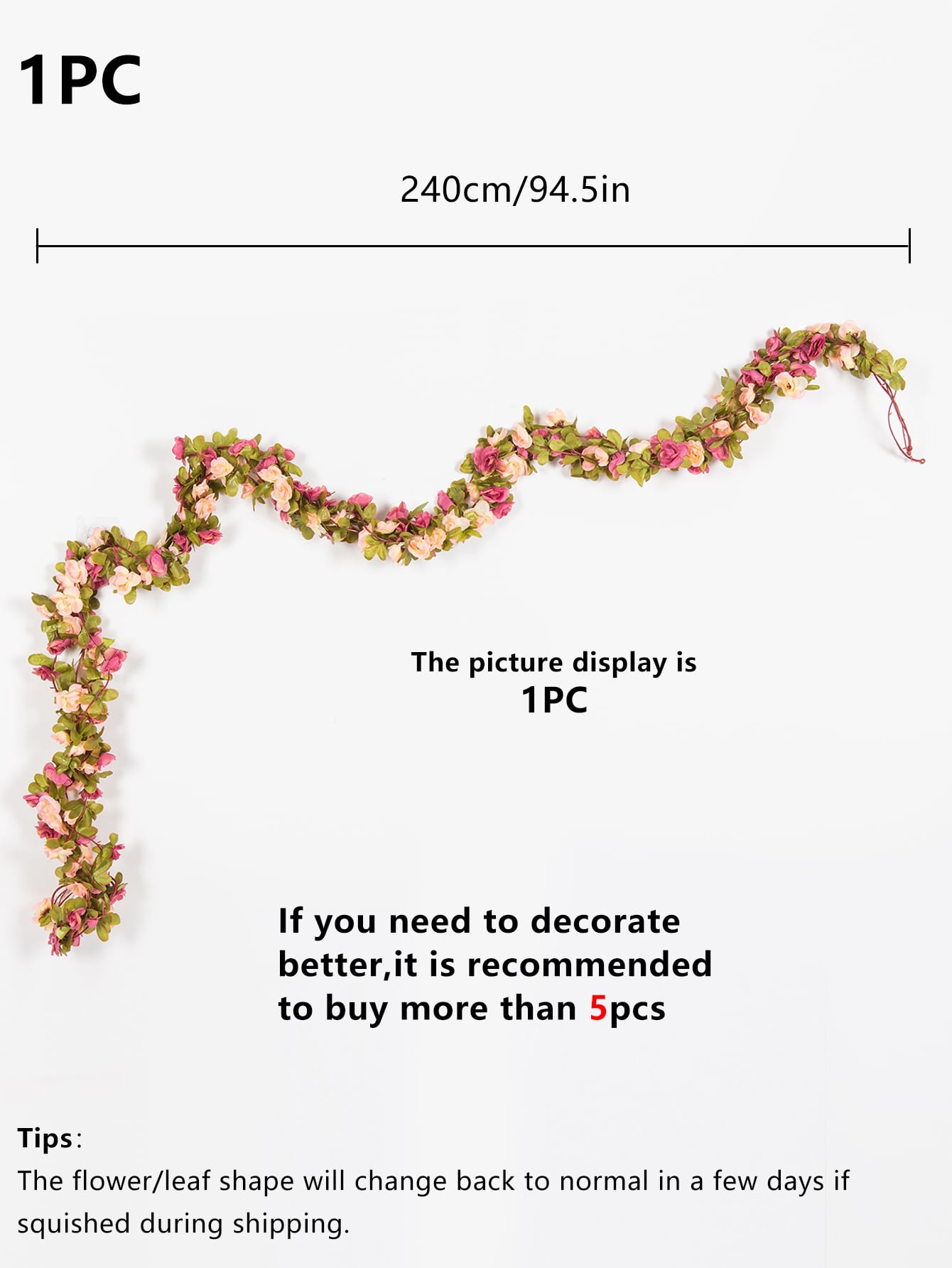 4PCS Artificial Flowers Roses Plants Vine Valentine's Day Gift Decoration Home Decoration Flower Rattan Dining Table Vase Decorations Dining Room, Bedroom.