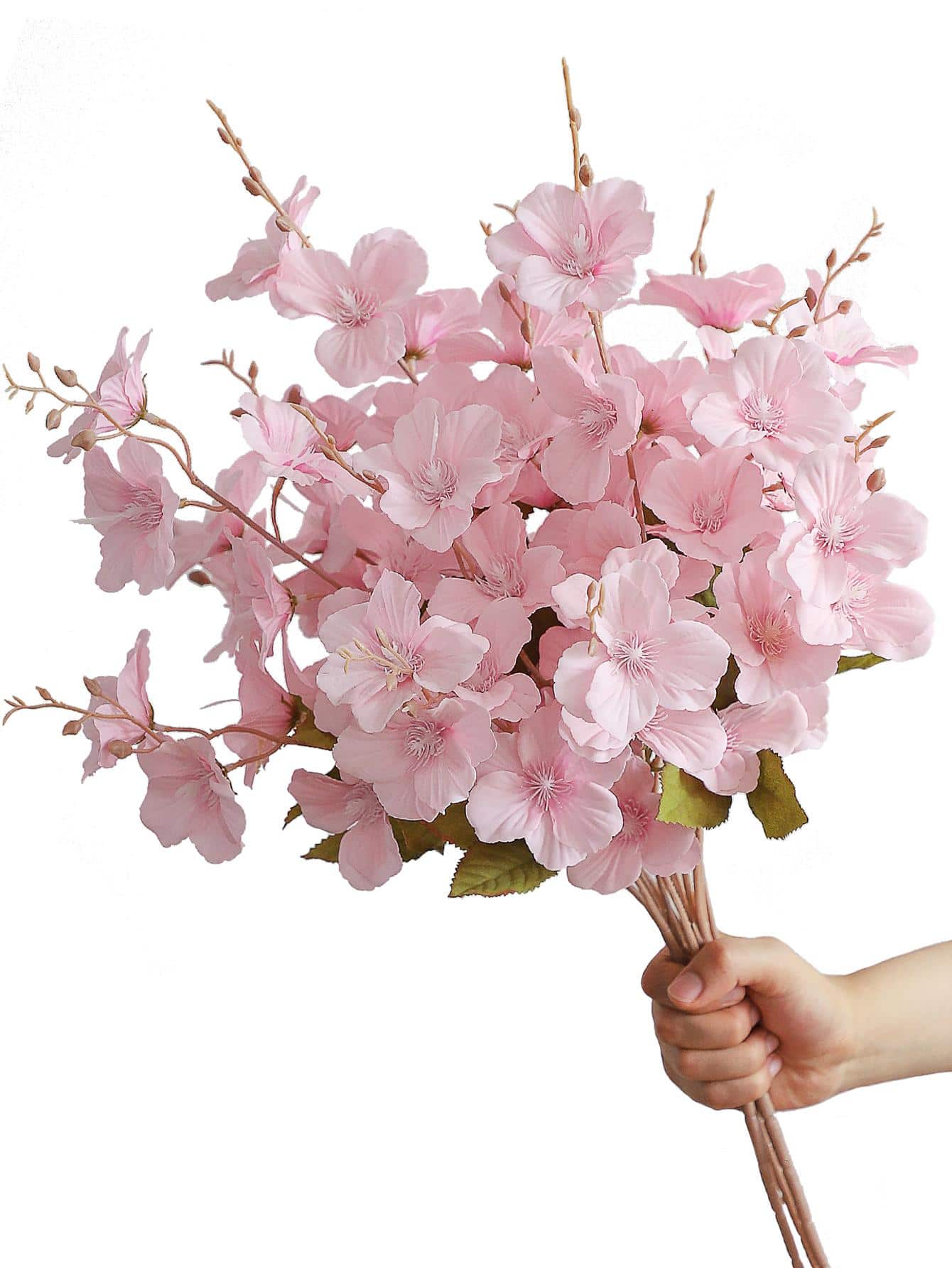 3pcs Artificial Daffodil & Magnolia Flowers – 65cm Stems for Wedding & Home Decor