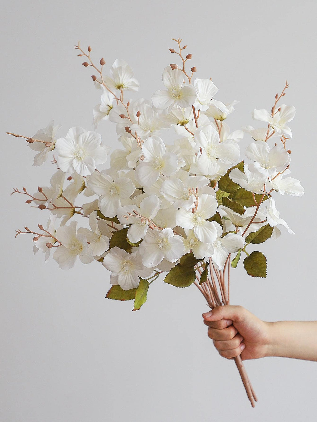 3pcs Artificial Daffodil & Magnolia Flowers – 65cm Stems for Wedding & Home Decor