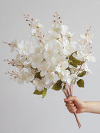 3pcs Artificial Daffodil & Magnolia Flowers – 65cm Stems for Wedding & Home Decor