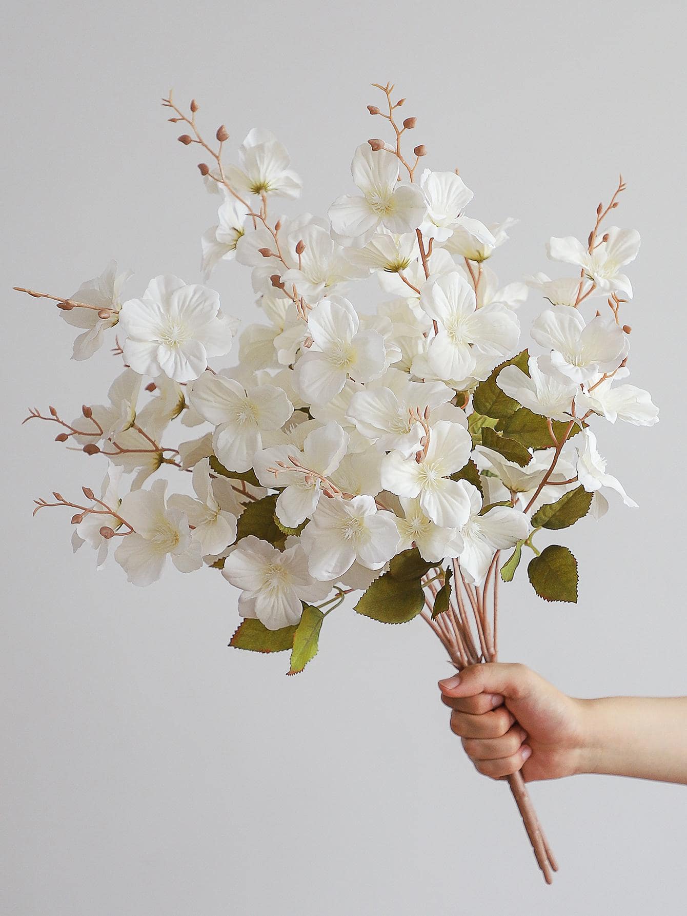 3pcs Artificial Daffodil & Magnolia Flowers – 65cm Stems for Wedding & Home Decor