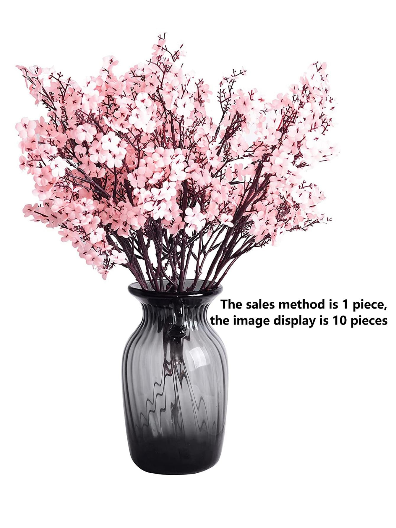 6PCS Artificial Flower Bouquet Babysbreath Wedding Decoration, Fake Plants Room Decor Fall Decor Fake Flowers Garden Autumn Decor Centerpieces Home Vase Decoration.
