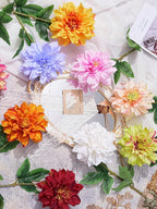 6pcs Artificial Dahlia Flowers – Perfect for Weddings, Home, and Party Decorations