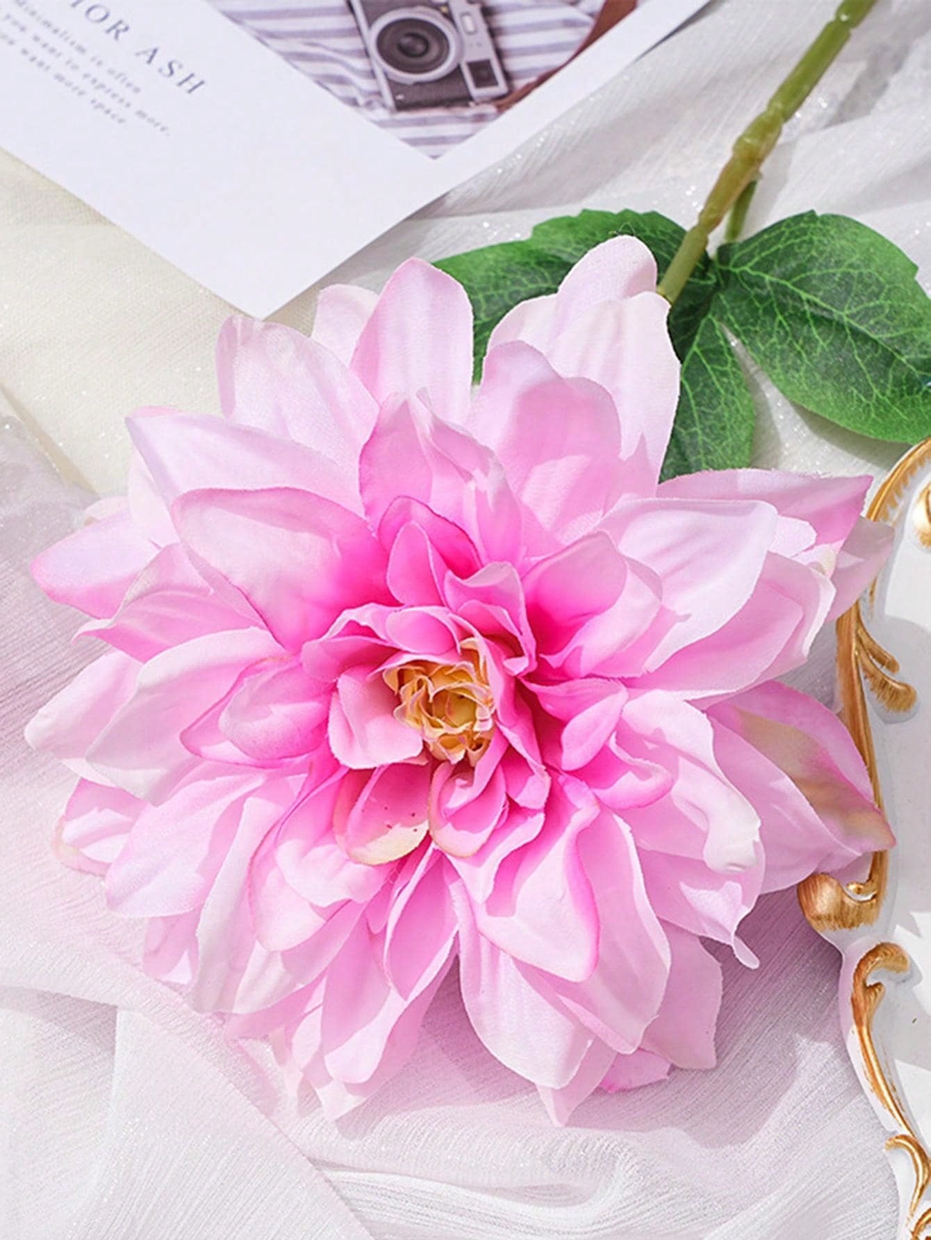 6pcs Artificial Dahlia Flowers – Perfect for Weddings, Home, and Party Decorations