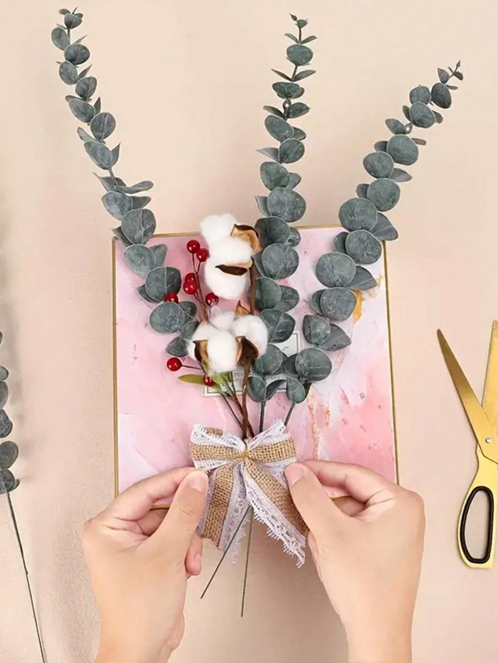 10/30/70Pcs Eucalyptus Stems Artificial Plants Faux Eucalyptus Branches Faux Eucalyptus Stem For Wedding Bouquet Home Decor, Spring Summer Decor