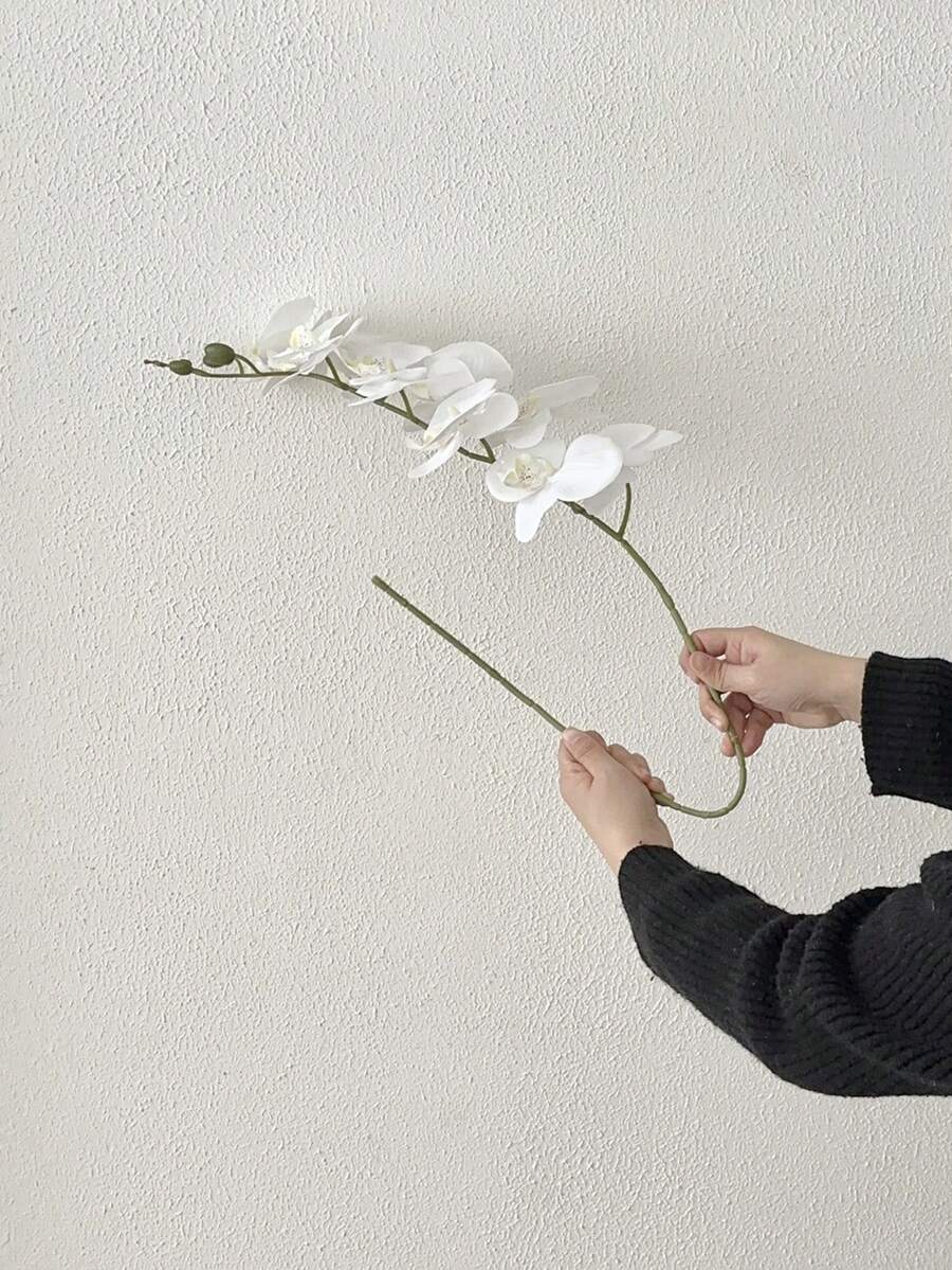 4pcs Artificial Orchid Stems – Real Touch Latex Phalaenopsis for Wedding & Home Decor