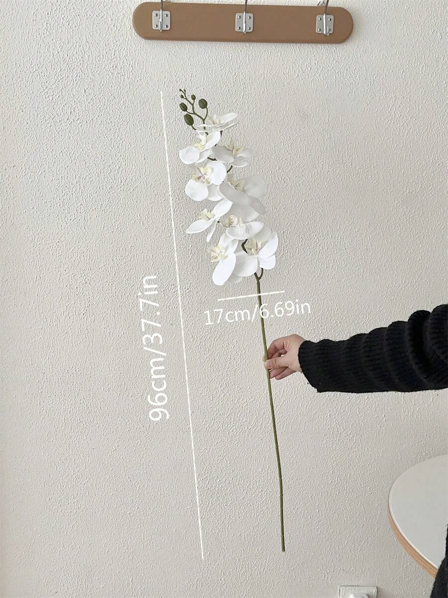 4pcs Artificial Orchid Stems – Real Touch Latex Phalaenopsis for Wedding & Home Decor