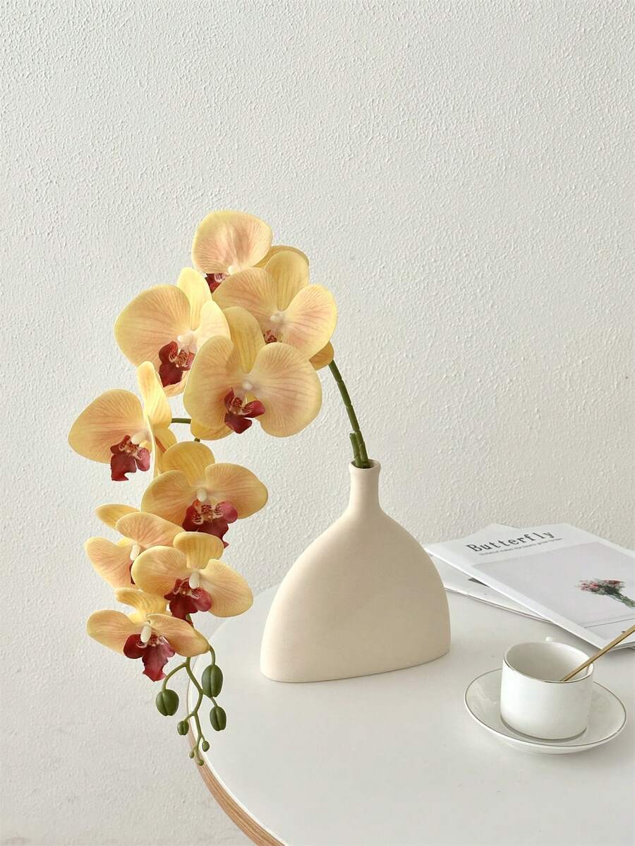 4pcs Artificial Orchid Stems – Real Touch Latex Phalaenopsis for Wedding & Home Decor
