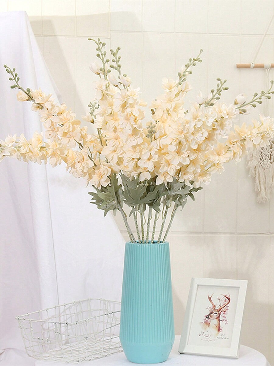 6/12pcs Artificial Delphinium Flowers – Silk Larkspur Stems in Multiple Colors for Wedding & Home Decor