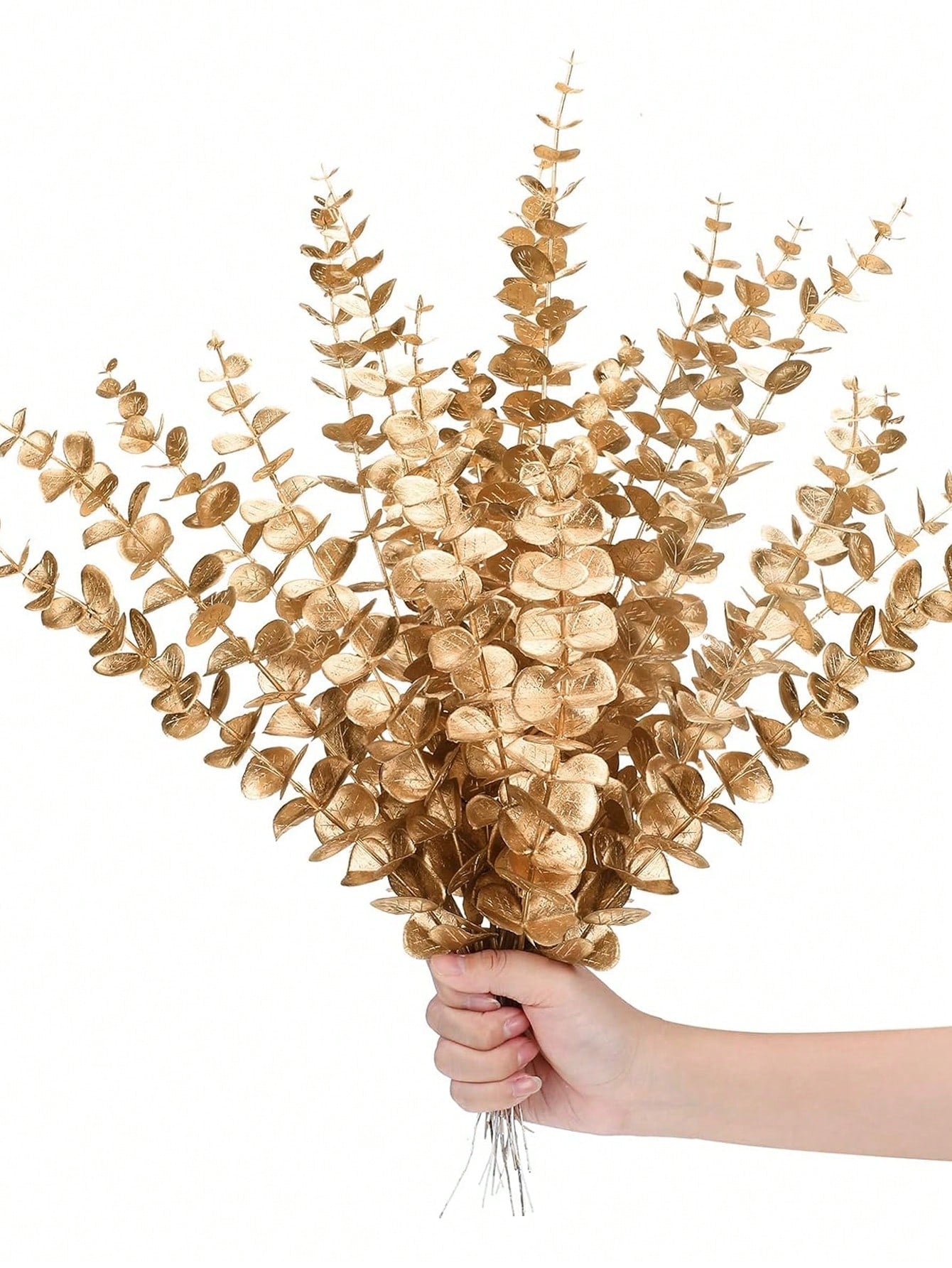 10/30/70Pcs Eucalyptus Stems Artificial Plants Faux Eucalyptus Branches Faux Eucalyptus Stem For Wedding Bouquet Home Decor, Spring Summer Decor