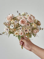 3/6pcs Artificial Rose & Peony Bouquet – Silk Flowers for Wedding & Home Decor