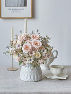 3/6pcs Artificial Rose & Peony Bouquet – Silk Flowers for Wedding & Home Decor