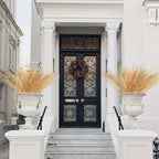 30/60pcs Gold Artificial Palm Leaves – 17.3in Faux Foliage for Wedding & Home Decor