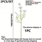 12PCS Chamomile Simulation Flower, European Table Small Daisy Fake Flower Home Decoration