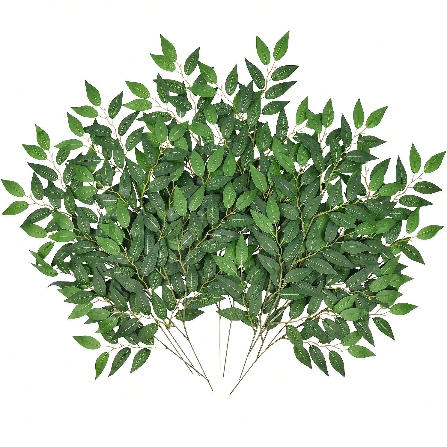 12/24pcs Premium Italian Faux Leaf Stems – Wedding & Home Decor