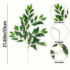 12/24pcs Premium Italian Faux Leaf Stems – Wedding & Home Decor