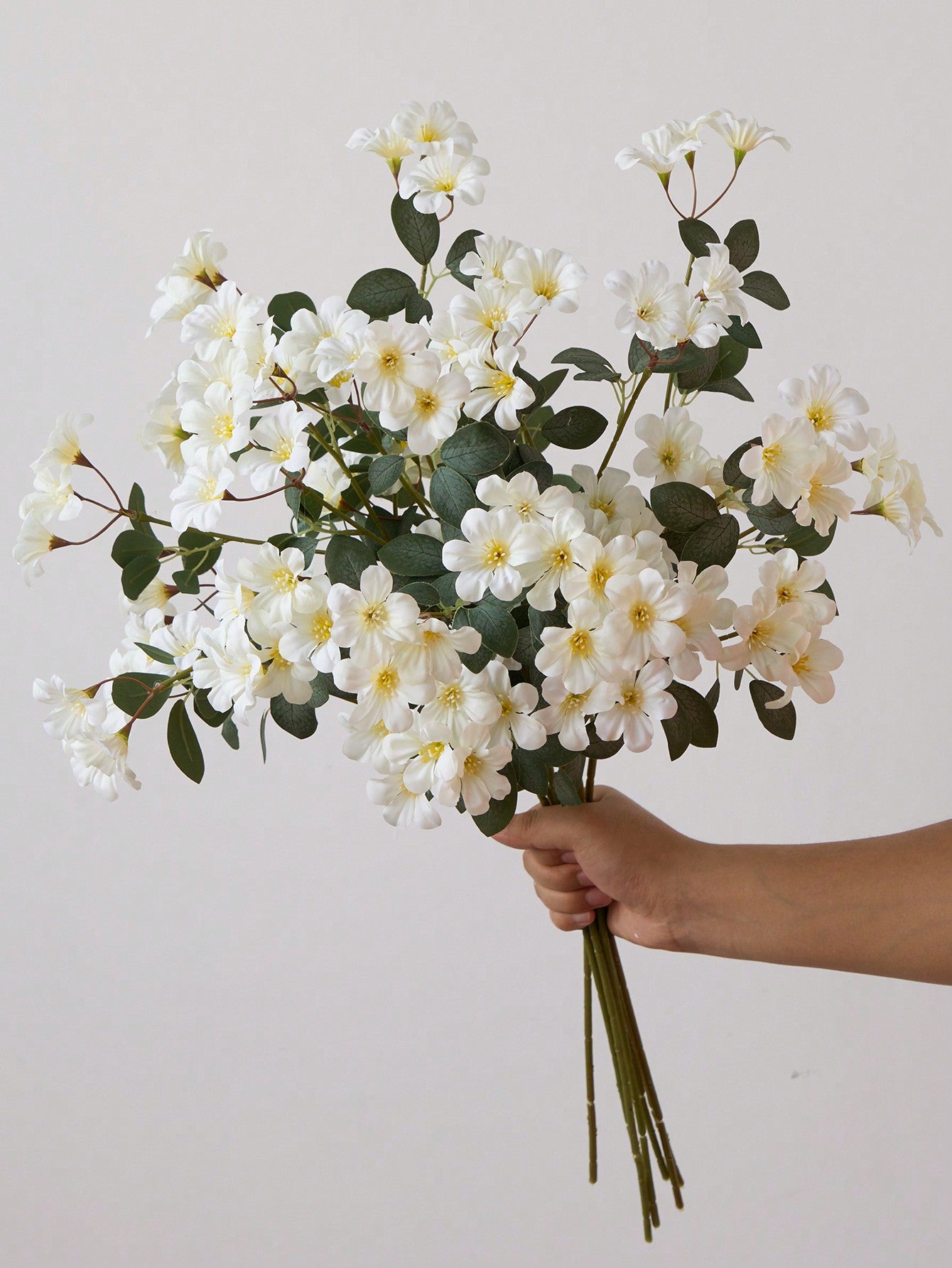 3pcs Artificial Daffodil & Magnolia Flowers – 65cm Stems for Wedding & Home Decor