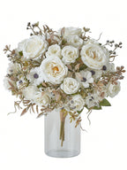 3/6pcs Artificial Rose & Peony Bouquet – Silk Flowers for Wedding & Home Decor