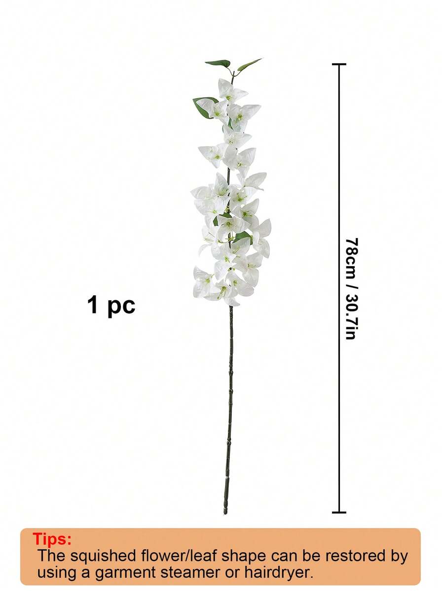 12pcs Artificial Bougainvillea Flowers – 31in Silk Stems for Wedding & Home Decor