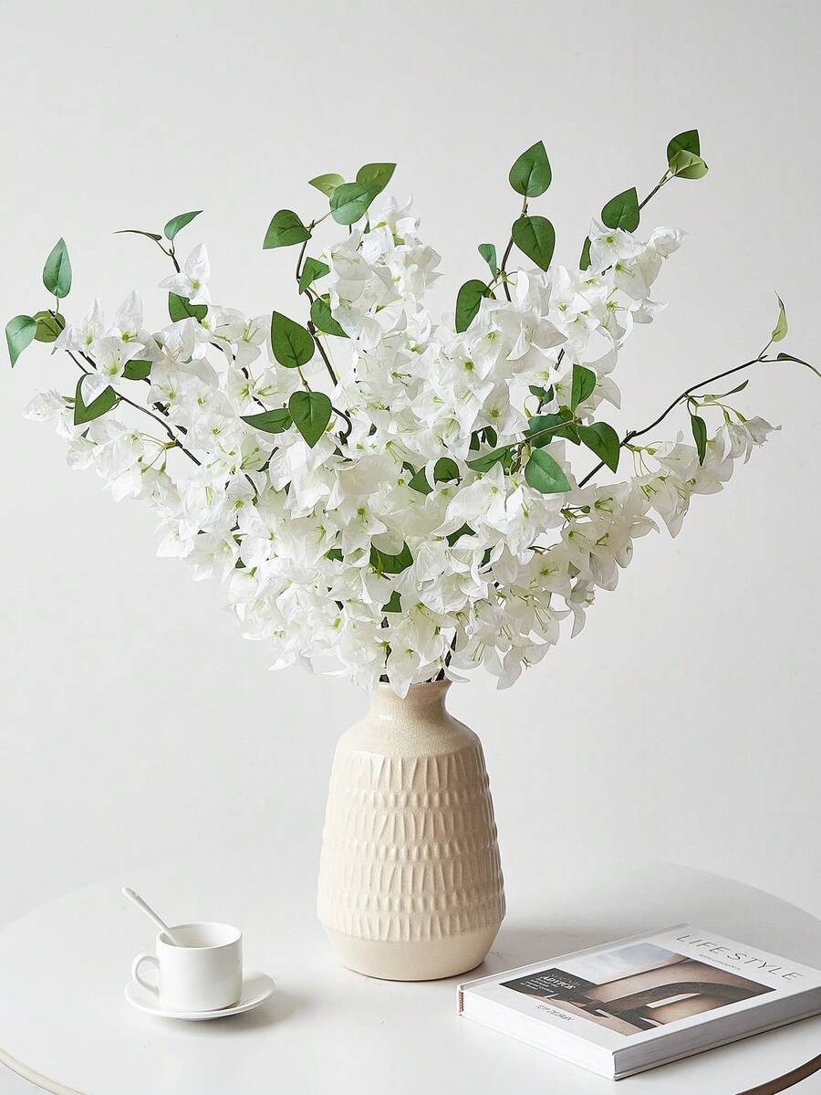 12pcs Artificial Bougainvillea Flowers – 31in Silk Stems for Wedding & Home Decor