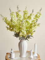 4pcs Artificial Delphinium Flowers – 33'' Silk Larkspur Stems for Home & Wedding Decor