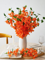 12pcs Artificial Bougainvillea Flowers – 31in Silk Stems for Wedding & Home Decor