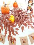 12/24pcs Premium Italian Faux Leaf Stems – Wedding & Home Decor