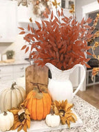 12/24pcs Premium Italian Faux Leaf Stems – Wedding & Home Decor