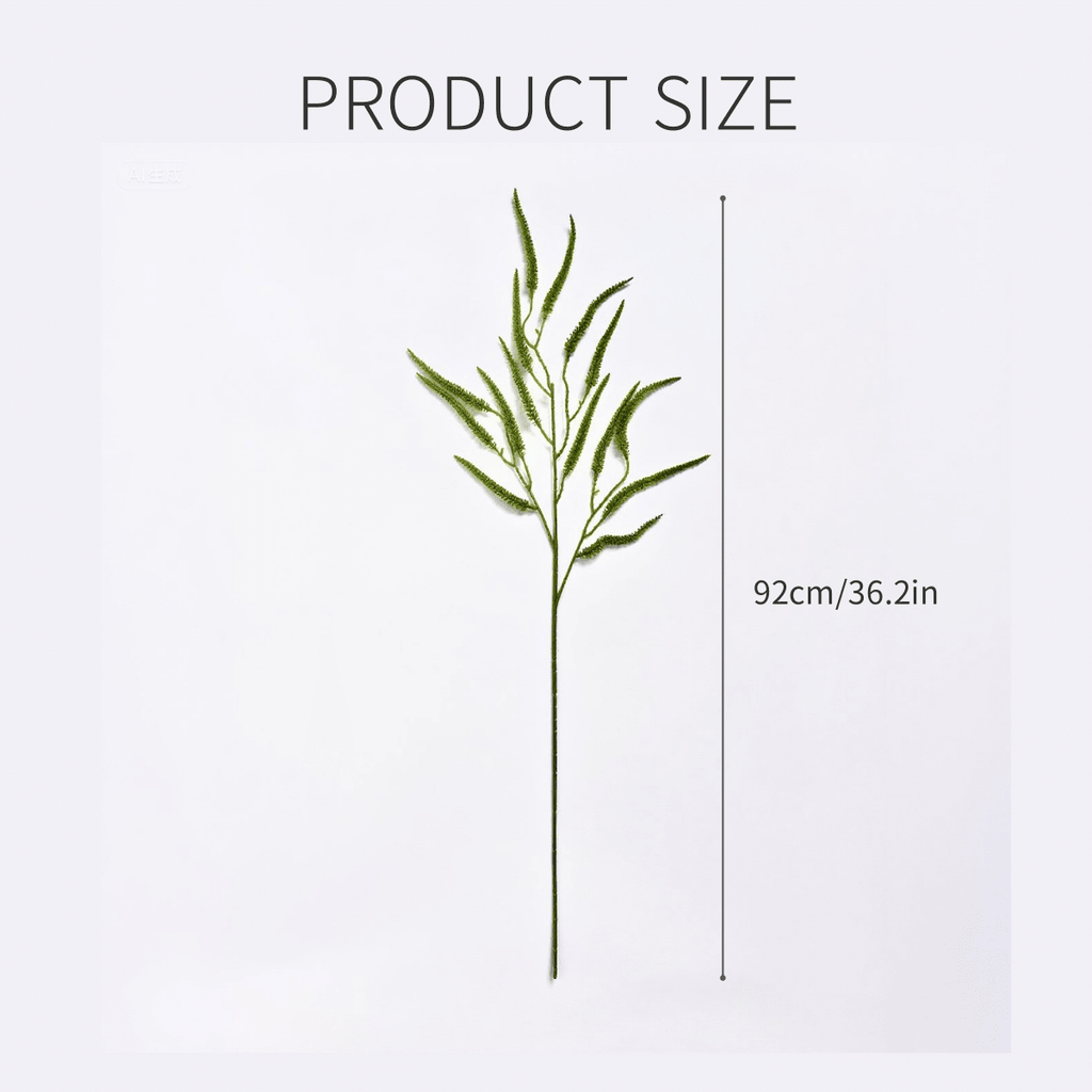 4pcs Artificial Greenery Stems – Faux Ferns for DIY Vases, Flower Walls & Home Decor